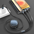 Retractable 3-in-1 Micro USB Type-C Charger Cable Multiple USB Ports Multiple USB Charging Cable Phone Cable Conveniently Portable SJX-034.