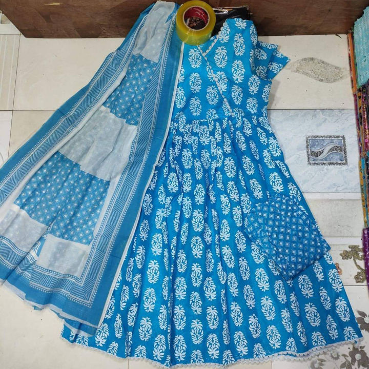 Understated%20-Cotton%20Fashionable%20stitched%20Gown%20designed%20long%20salwar%20kamez%20Dress%20orna%20For%20Stylish%20Women%20/%20Girls%20(%203%20pcs%20)-%20Progressively%20Better%20-%20Image%204
