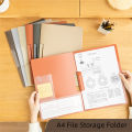 Plastic Material Folder Portable Transparent Waterproof File Organizer Reusable A4 Size Storage Bag for Office Use Student. 