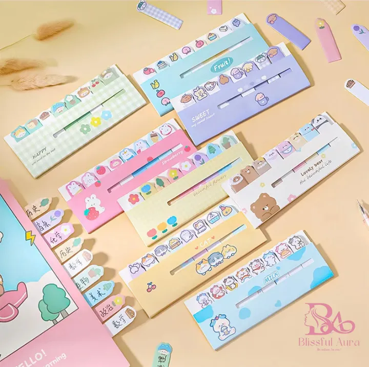 Lytwtw's%20Kawaii%20Stationery%20Cartoon%20Animals%20Marker%20Memo%20Pad%20Bookmark%20Flags%20Index%20Tab%20Sticky%20Notes%20Label%20Paper%20Stickers%20-%20Image%208