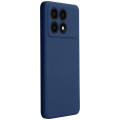 Xiaomi Poco X6 Pro Silicone Matte Flexible Soft Phone Case - Black & Blue - Phone Back Cover.