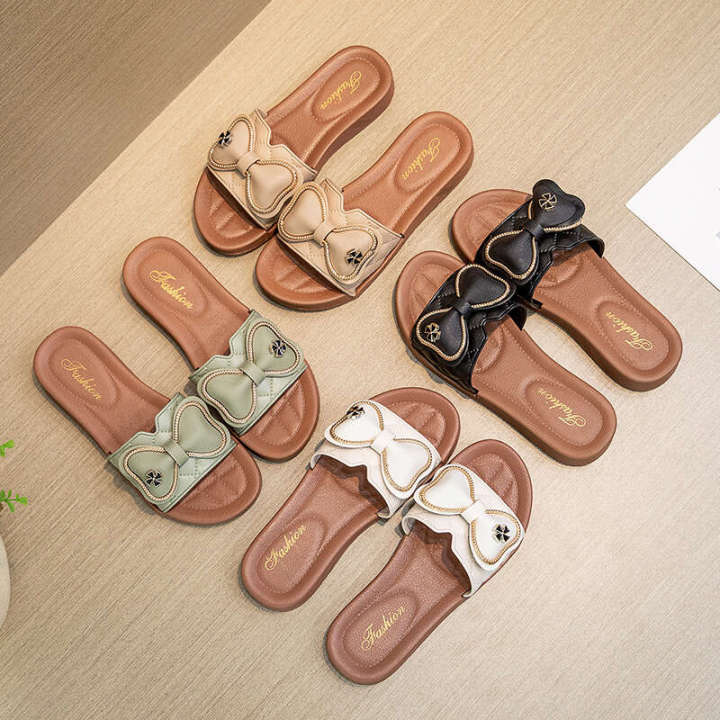 Outsider Popular Beach Shoes Fashionable Trendy Flat Bottom Women's Slippers