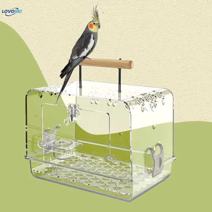 Acrylic%20Villa%20Bird%20Cage%20Hamster%20Cage%20for%20Cockatiels%20Parrotlets%20Small%20Birds%20Bird%20Cage%20-%20Image%202