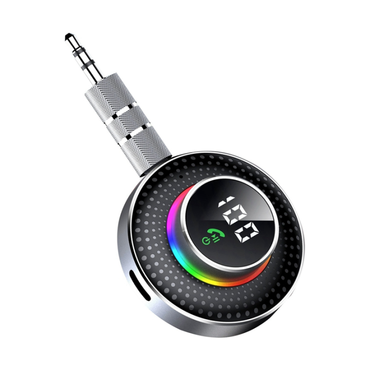 Bluetooth 5.3 Receiver for Car Cancelling Bluetooth AUX Adapter, Bluetooth Music Receiver for Home Stereo/Wired Headphon