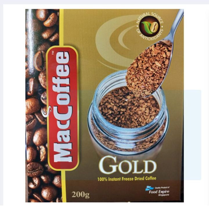 Mac Coffee Gold Pouch 200 gm #gold #Maccoffee #Coffee