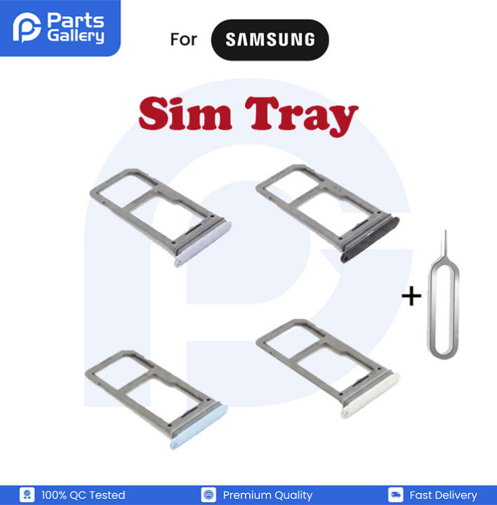 For Samsung Galaxy S8/S8 Plus Nano Sim Card Tray Holder Sim Adaptor With Free Sim Ejector Pin Replacement Part