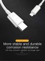 For Apple iPhone 12/12 Pro/12 Pro Max USB C to Lightning Charger Cable - White (1 Meter). 