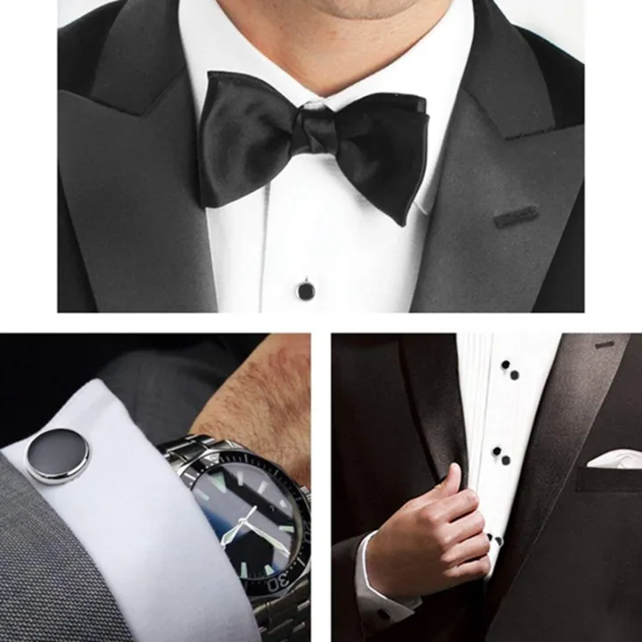 Cufflinks%20and%20Studs%20Set%20for%20Tuxedo%20Shirts%20Business%20Wedding%202%20Cufflinks%20and%206%20Studs%20-%20Image%207