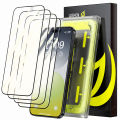 WSKEN Screen Protector for iphone 14/14pro/15 Pro/15 Pro Max Full Cover Tempered Glass,Easy Install.