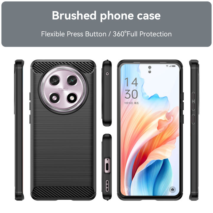 xprmy%20for%20Oppo%20A2%20Pro%20Soft%20Carbon%20Fiber%20Brushed%20TPU%20Case%20Cover%20-%20Image%202