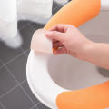 Pair Universal Adhesive Toilet Pad Flannel Toilet Seat Covers Reusable Toilet Seat Filling Washable Bathroom Mat Seat Cover.