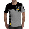 Men's T-shirt Caterpillar 3D summer 2023 3D image box men's avatar top casual fashion arm black pattern.