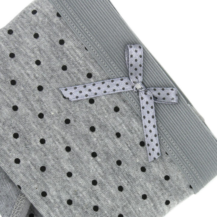 Dot%20Printed%20Women's%20Briefs%20Cotton%20Comfortable%20Mid-waist%20Plus%20Size%20Briefs%20Women's%20Cotton%20Underwear%20Bow%20Polka%20-%20Image%208
