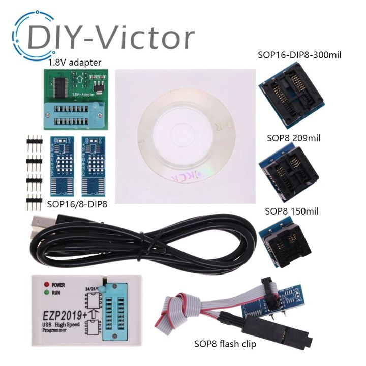 EZP2019%20EZP2019+%20USB%20High-speed%20SPI%20Programmer%20Support24%2025%2093%20EEPROM%2025%20Flash%20BIOS%20Chip+5%20Socket%20Full%20Set%20-%20Image%204
