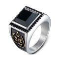 New designs stainless steel ring with Rhinestone a lot for men.