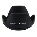 55mm Lens Hood Screw Mount Petal Crown Flower Shape for Canon Nikon Sony. 