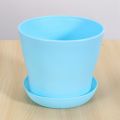 JOUYI 16 Pcs 4 Inch Small Plant Pots Colorful Plastic Flower Pots Indoor Plant Pots.