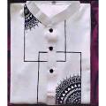 Hand Paint Punjabi For Man New Khadi Panjabi Collection For Men New Exclusive Collection For Men 2022 Hand Painted New Special Panjabi For Man Hand Painted Fabric Design On Punjabi New Panjabi Puja Collection 2021 - কাপল ড্রেস শাড়ি.