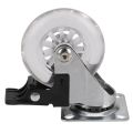4 x Heavy Duty 75mm Swivel Castor Wheels Trolley Furniture Caster with Brakes - Load Capacity 100kg Per Wheel (Set of 2 x Swivel & 2 x Braked).