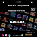 Roblox Robux Global Games online Redeem code PC/Phone gift Cards Bangladesh.