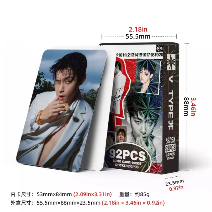 V%20Taehyung%2055Pcs/Box%20K-POP%20BTS%20DECO%20KIT%20Photocard/Lomocard%20-%20Image%2010