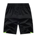 Abibas Men's Sport Shorts Polyester Knitted Breathable Durable Elastic Dry-fit Running Hiking Pants with Zipper Pockets. 