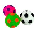 LED Light Fidget Spiky Soccer Ball Stress Relief Balls LED Flashing Basketball with Rope Rubber Flash Squeaky Ball for Adults, Teens and Children. 