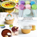 【NEW】 10Pcs 125ML Aluminum Foil Round Shaped Cupcake Cup with Lids Creme Containers Dounp. 