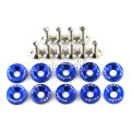 10PCS M6 JDM Car Modified Hex Fasteners Fender Washer Bumper Engine Concave Screws Fender Washer License Plate Bolts Car.