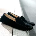 Men Casual Shoes Fashion Men Shoes Handmade Suede Genuine Leather Mens Loafers Moccasins Slip On Men's Flats Male Driving Shoes KEEMEEUYZO. 
