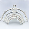 1PCS 8.5/10.5/12.5/15.5CM Glossy Silver Basic Semicircle Metal Purse Frame Kiss Clasp Lock DIY Bag Accessories Demoo.
