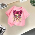 Children's New T-Shirt Summer Children's Short-Sleeved T-Shirt Boys and Girls Casual Tops Boys and Girls Fashion Summer Tide. 