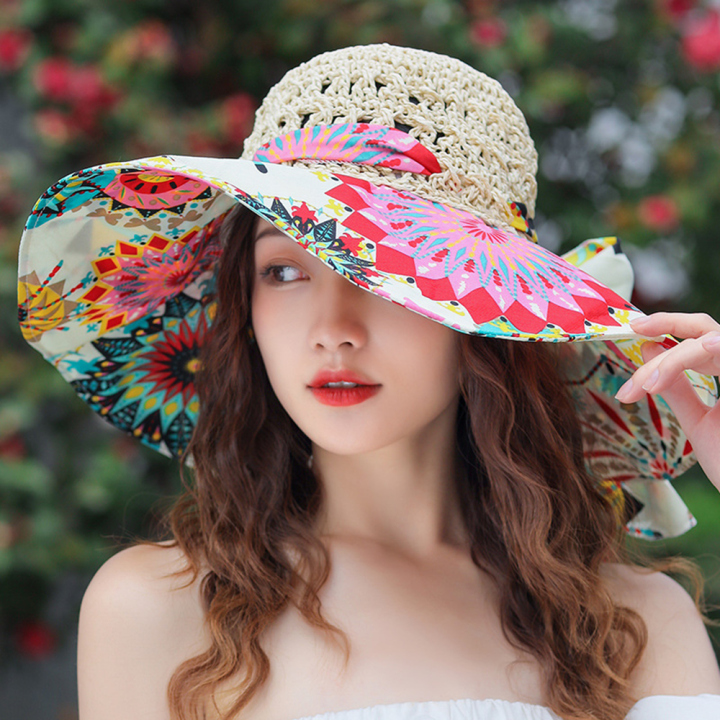 Comfortable%20Women's%20Sun%20Hats%20Women's%20Wide-brimmed%20Sun%20Hats%20Trendy%20Beach%20Hats%20For%20Ladies%20Protective%20Sun%20Hats%20For%20Women%20Stylish%20Summer%20Hats%20For%20Women%20-%20Image%203