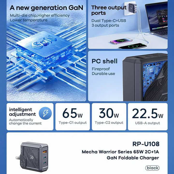 RP-U108%20Mechanical%20Style%20Charging%20Blocks%2065W%20Quick%20Charging%20Blocks%20Dual%20USB%20C%20Single%20USB%20A%20Cell%20Phone%20Brick%20Charging%20Cube%20Phone%20Charging%20Adapter%20-%20Image%208