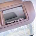 The Text Car Stickers You Are Beautiful Interior Decoration Rear View Mirror Fashion Stickers Creative Sport PVC Vinyl Decals.