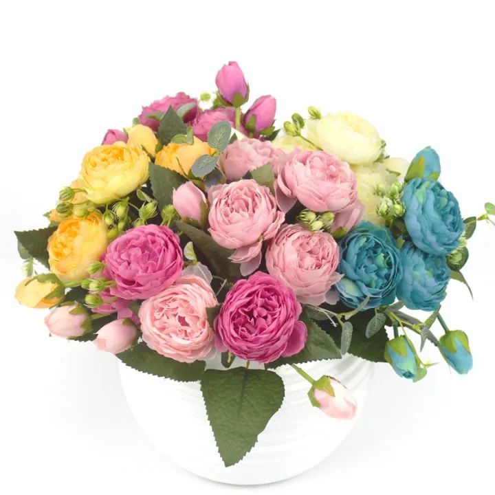 1%20Bouquet%209%20heads%20Artificial%20Peony%20Tea%20Rose%20Flowers%20Camellia%20Silk%20Flower%20flores%20for%20DIY%20Home%20Garden%20Wedding%20Decoration%20-%20Image%204