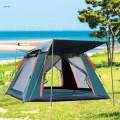 Camping Tent Portable Quick Assemble up for Climbing Trekking Green 240x240x155cm. 