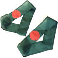 4 PCS Bangladesh National Flag Headband China Fabrics Potaka Show Patriotism ideal Any Occasion Celebrate Victory or Independence Day Stationery Craft items Green And Red Color for Men and Women - Sticky Notes Gift Item Brand Class. 