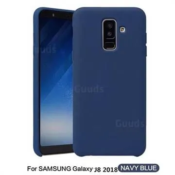 For Samsung Galaxy j8 Casing Official Style Liquid Silicone Cover