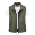 Outdoor sports quick drying men's vest, camisole, breathable vest, spring/summer/autumn new fishing clothes. 