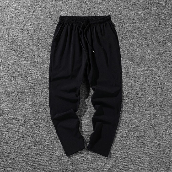 New%20Men's%20Casual%20Spring%20Summer%20Fall%20Running%20Pants%20Student%20Boy%20Korean%20Fashion%20Sports%20Nine%20Pants%20Quick%20Dry%20Double%20Pockets%20-%20Image%202
