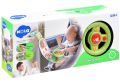 Children's interactive steering wheel on the front seat for a car with HOLA melodies. 