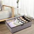 Closet Organizer Sock Storage Box with Lid Multipurpose Rectangular Bed Organizer.