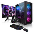 Intel Core i7 RAM 16GB SSD Nvme M.2 256GB Or 500GB Monitor 19 Inch Graphics 4GB (Internal + External) Gaming PC 64 Bit New Full Set Desktop Computer.