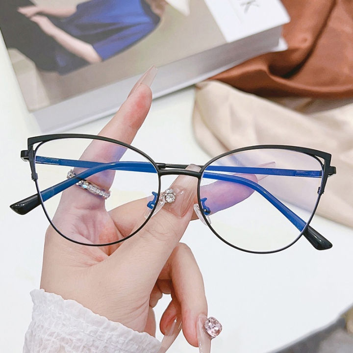 Fashion%20Simple%20Personality%20Anti%20Blue%20Light%20Glasses%20For%20Women%20Men%20Retro%20Cat%20Eye%20Frame%20Reading%20Computer%20Clear%20Lens%20Eyeglasses%20-%20Image%205