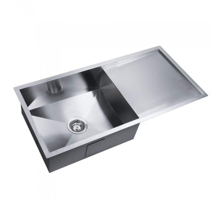italian%20Style%20Above%20Counter%20201%20Stainless%20Steel%20Kitchen%20Sink%20With%20Drainboard%20Tray%20-%20Image%202
