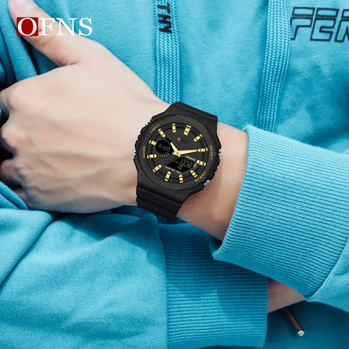 OFNS%20New%20Casual%20Men's%20Watches%2050m%20Waterproof%20Sport%20Quartz%20Watch%20For%20Male%20Wristwatch%20Dual%20Display%20LED%20Digital%20G%20Style%20Relogio%20-%20Image%206