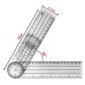 【100%-original】 3PCS 360 Degree 0-140mm Angle Medical Spinal Angle finder Goniometer Protractor Angle Ruler. 
