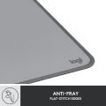 Logitech Desk Mat - Studio Series, Multifunctional Large Desk Pad, Extended Mouse Mat, Office Desk Protector with Anti-Slip Base, Spill-Resistant Durable Design- Mid Grey.