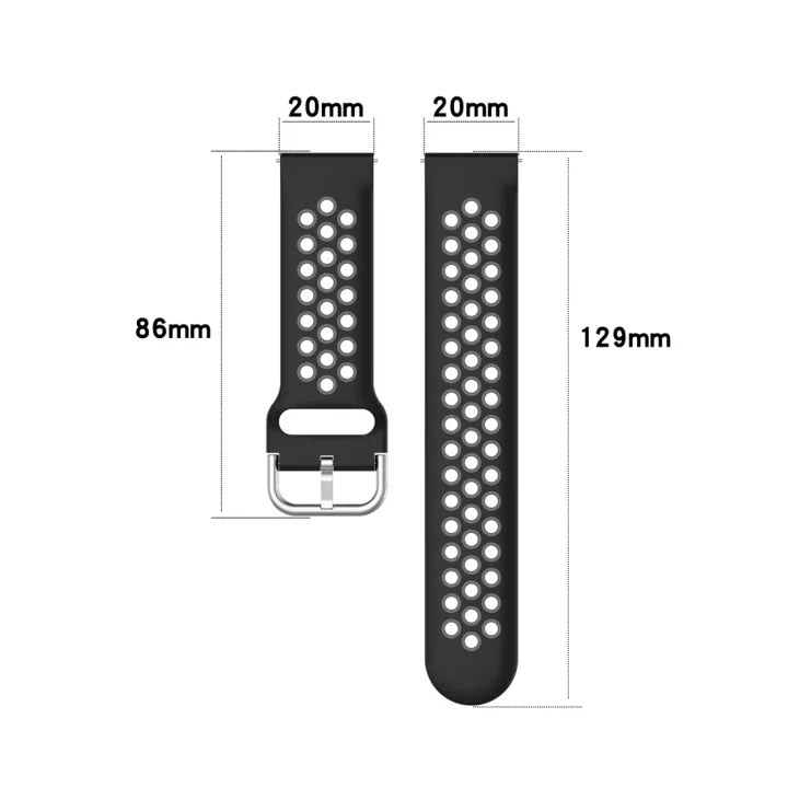 For%20Huawei%20Watch%20GT2%2042MM%2020mm%20Clasp%20Two%20Color%20Sport%20Watch%20Band%20-%20Image%204